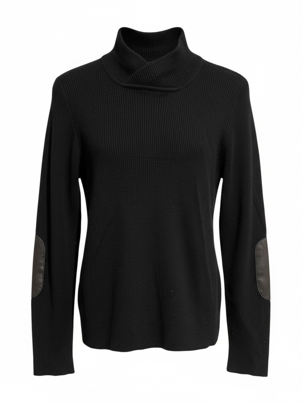 Cynthia Steffe leather patch sweater